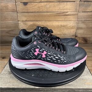 Under Armour Women's Black and Pink Athletic Shoes
